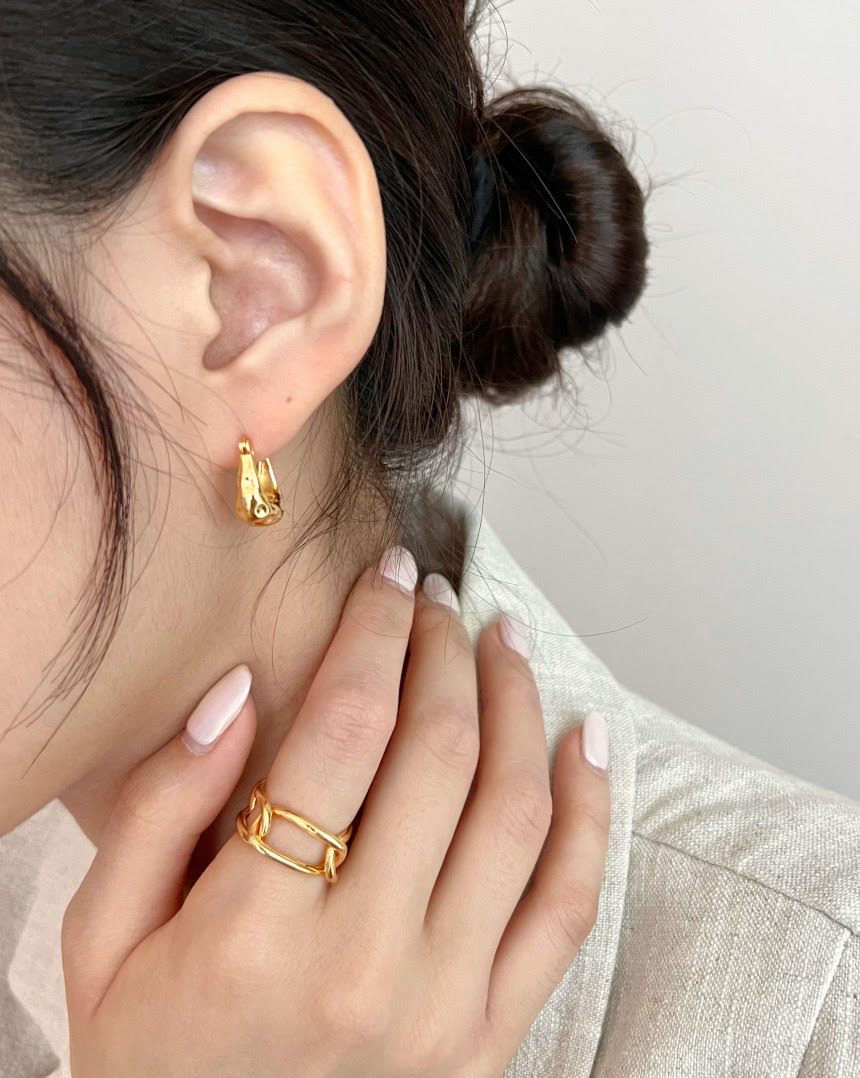 Irregular 925 Silver Earrings